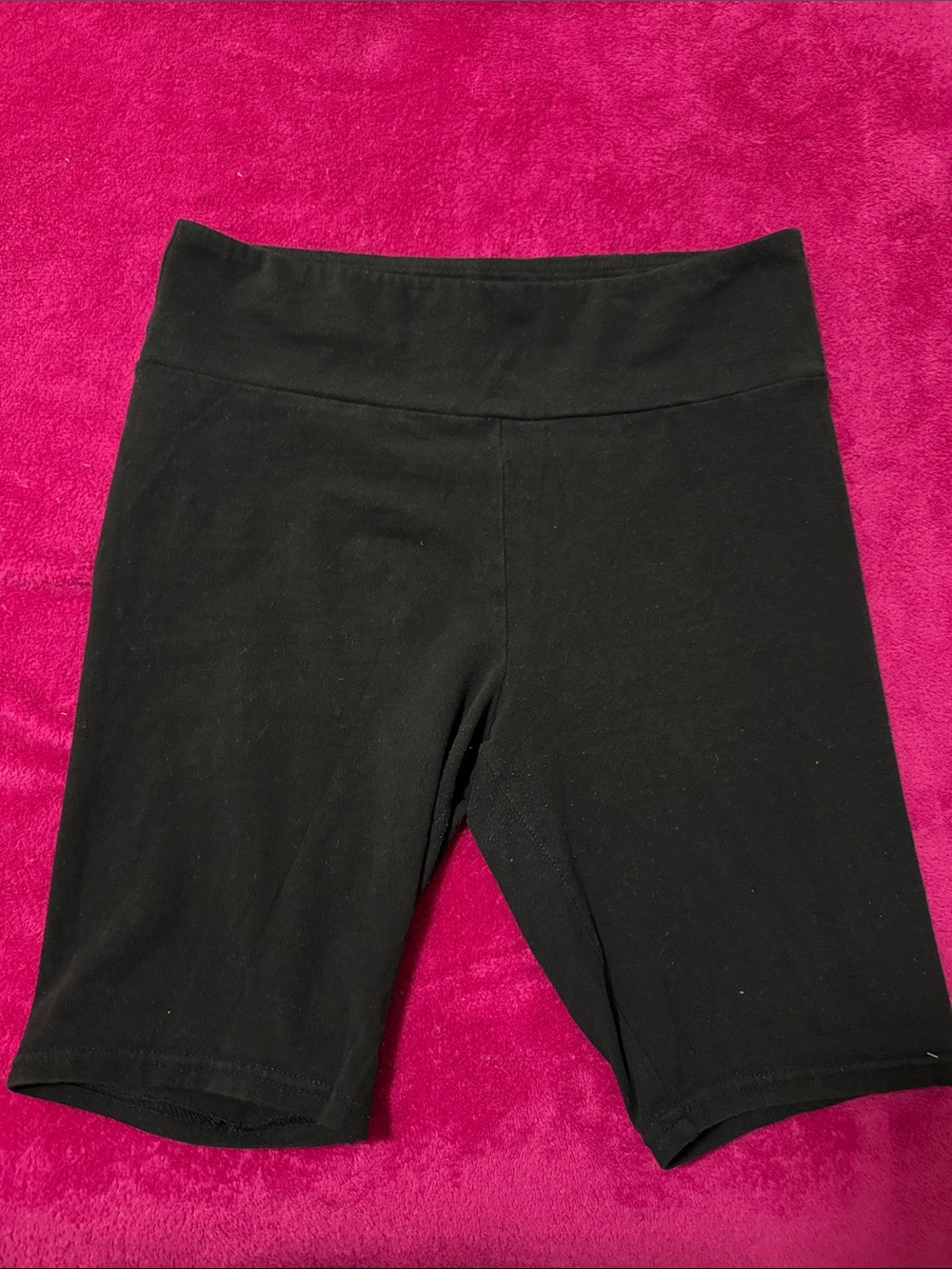 wild fable Black High-Waist Bike Shorts